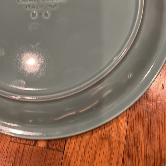 RARE - Crown Corning 11" Dinner Plates - Italy "B-6" - Prego Aqua Teal Turquoise - Picture 10 of 10